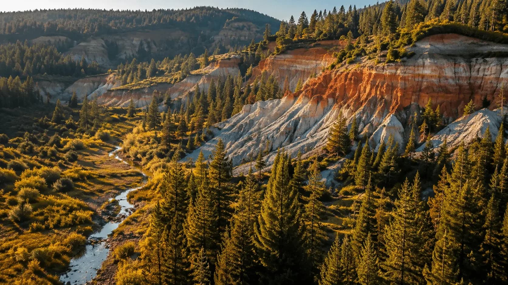 Featured view of Malakoff Diggins State Historic Park in Nevada City, California