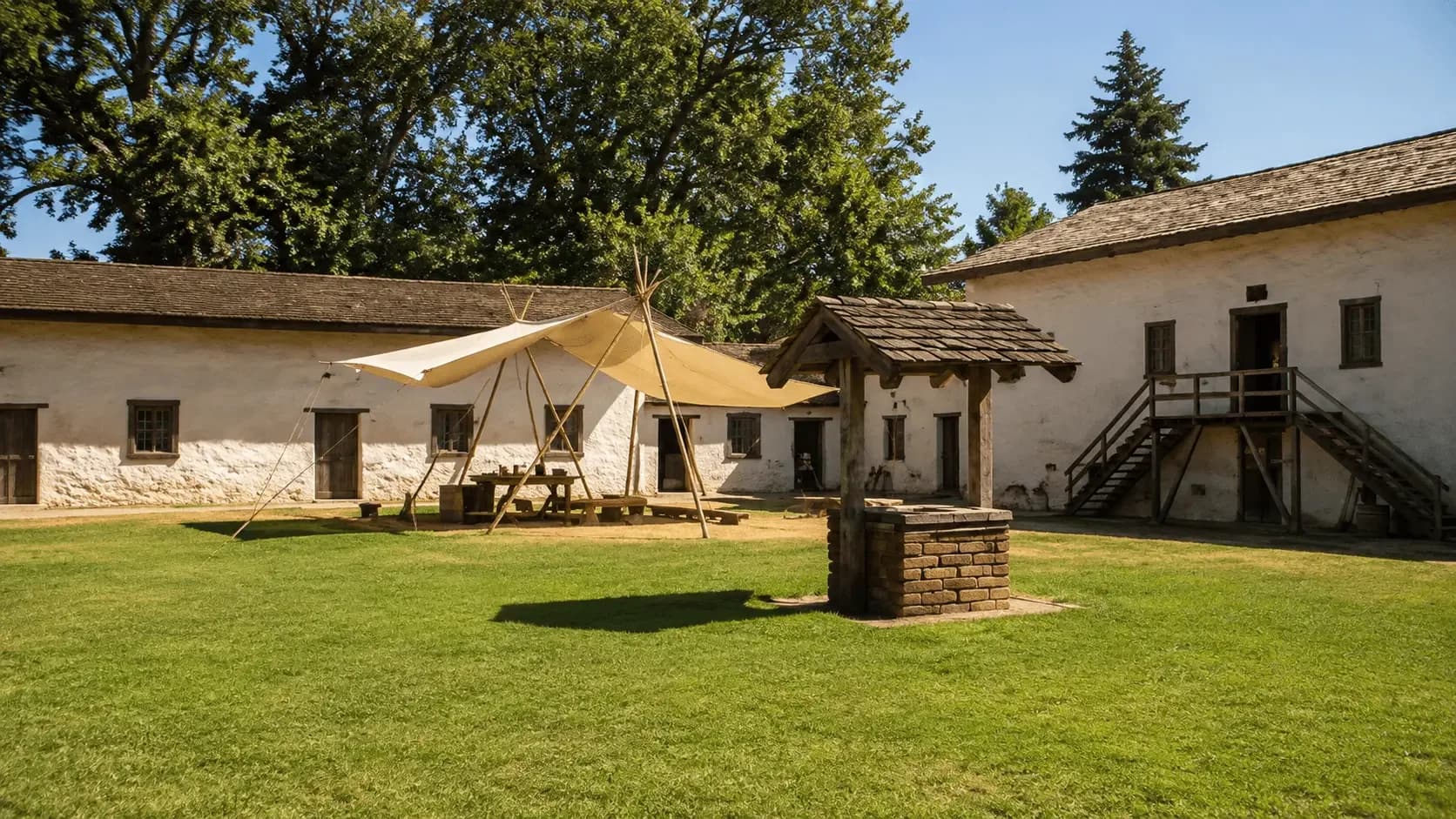 Featured view of Sutter's Fort State Historic Park in Sacramento, California