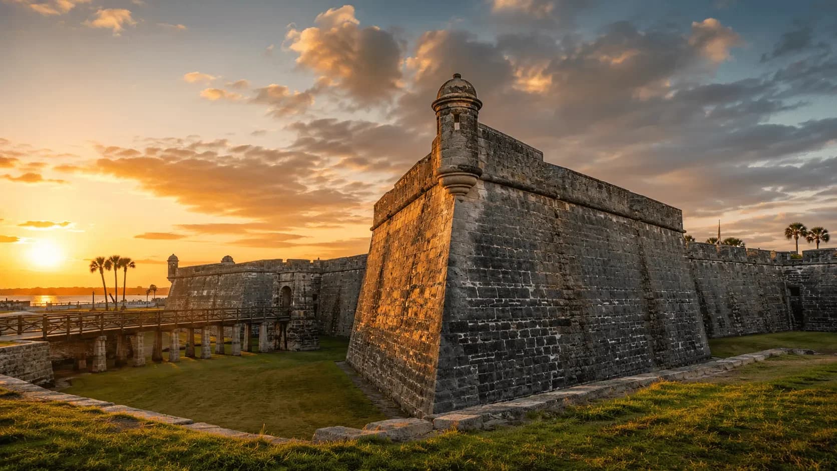 Featured view of Castillo de San Marcos National Monument in St. Augustine, Florida