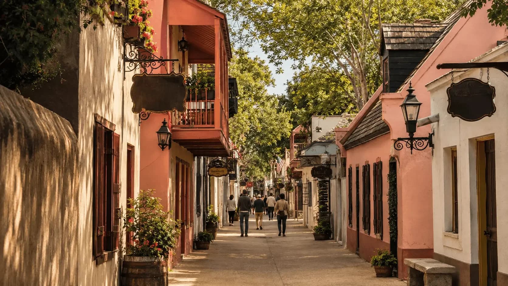 Featured view of Colonial Quarter in St. Augustine, Florida