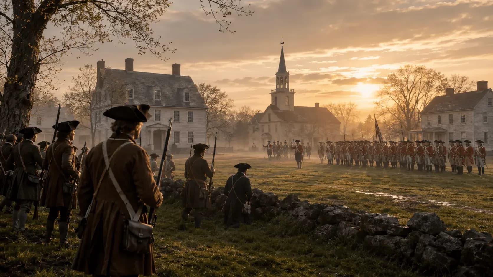 Featured view of Lexington Battle Green in Lexington, Massachusetts