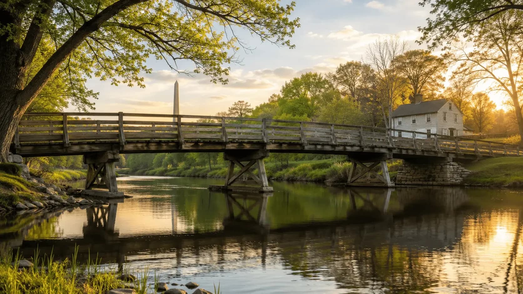 Featured view of Minute Man National Historical Park in Lincoln, Massachusetts