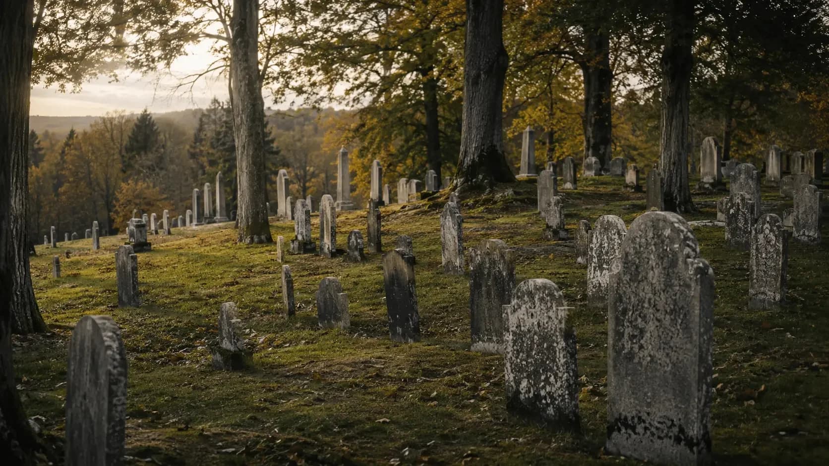 Featured view of Sleepy Hollow Cemetery in Concord, Massachusetts