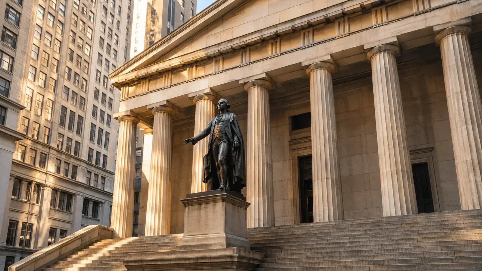 Featured view of Federal Hall National Memorial in New York, New York